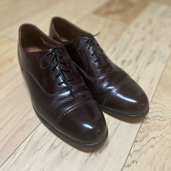 Leather Cap Toe Oxford Bostonian Classics First Flex Shoes (11 Medium) - Picture 2 of 15